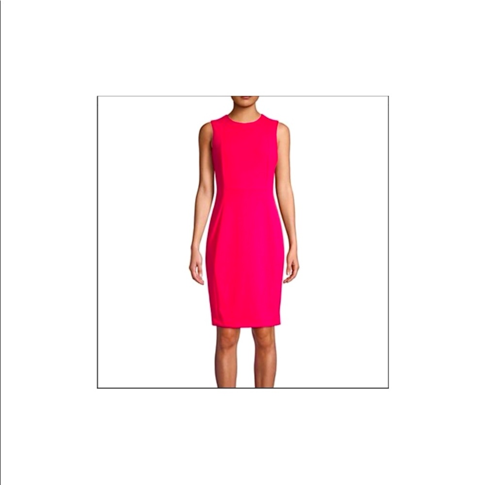 Calvin Klein Hot Pink Sheath Dress